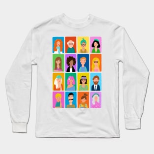 Colorful people Long Sleeve T-Shirt